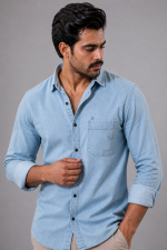 Luxury Denim Shirt - Image 6
