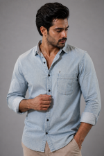 Luxury Denim Shirt - Image 2